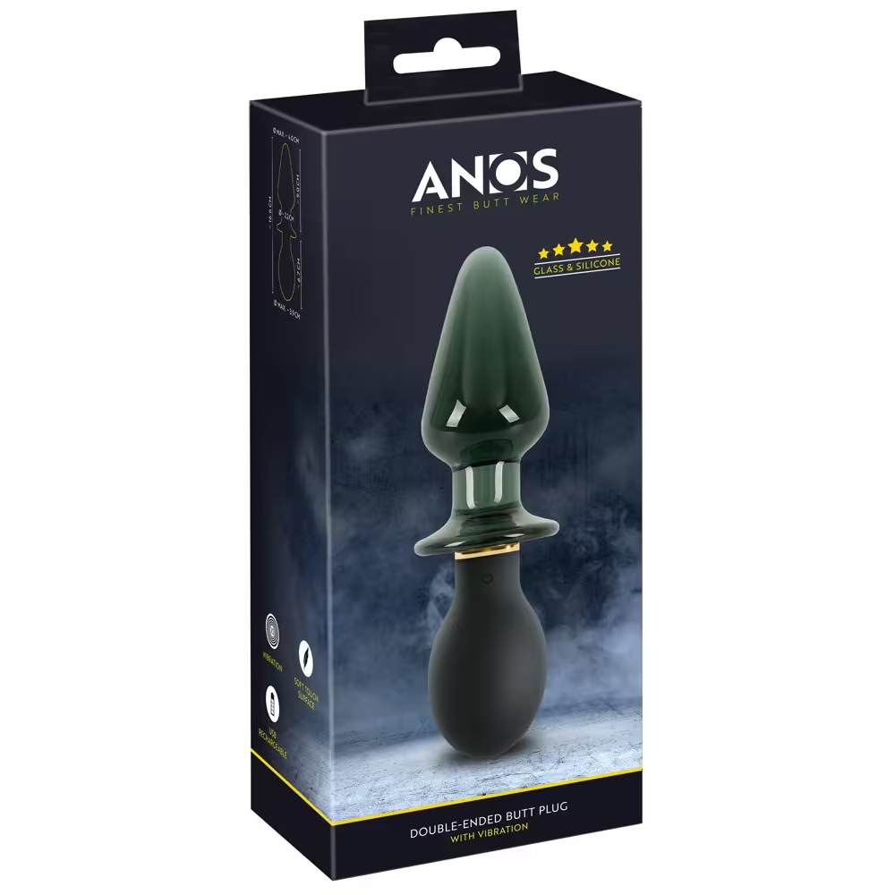 Anos Double-ended Butt Plug with Vibration
