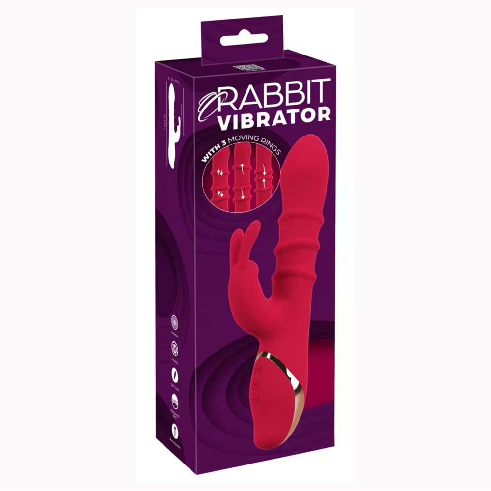You2 Toys Rabbit Vibrator sa tri prstena