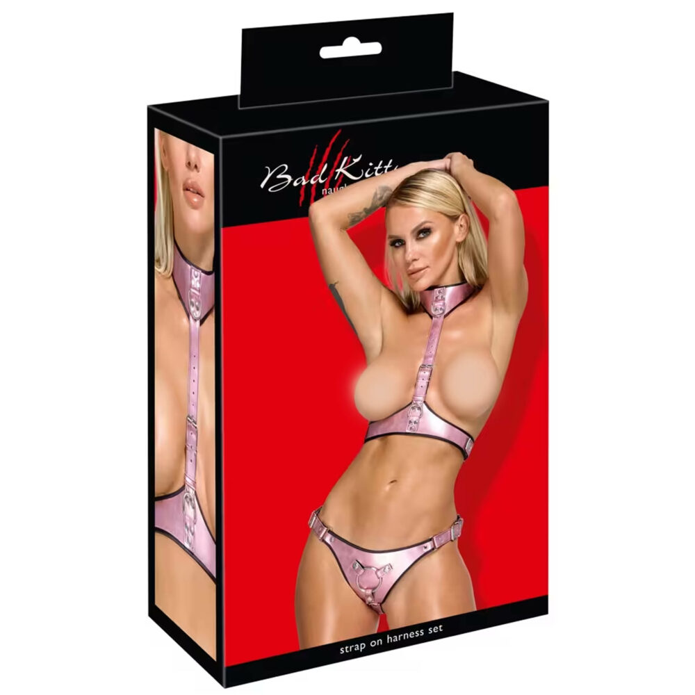 Bad Kitty roze strap-on set